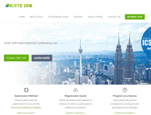 Tablet Screenshot of icste.org